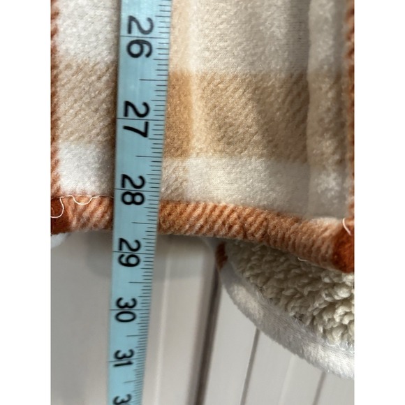 Sage Flannel Sherpa Plaid Lined Long Sleeve Button Up Jacket Size XXL Warm - Picture 3 of 7